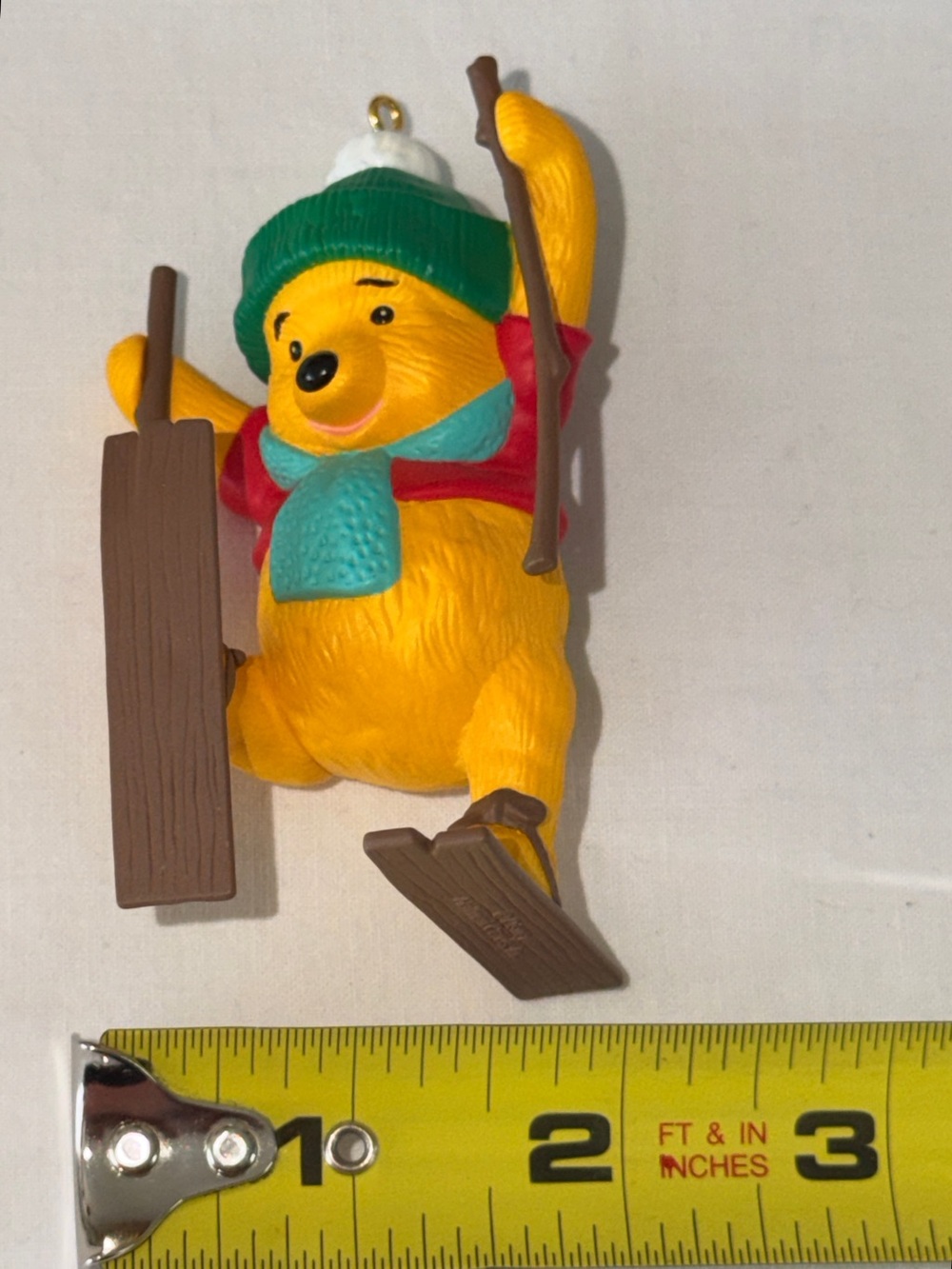 Hallmark Winnie the Pooh Skiing Keepsake Ornament 1993 Disney w/ Original Box - Picture 8 of 13